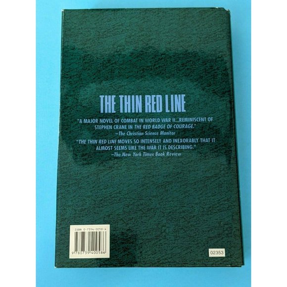 HC/DJ Book - The Thin Red Line by James Jones 1991 WWII Army Rare! - Picture 2 of 4